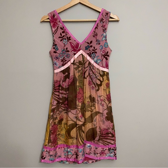 VINTAGE United Colours of Benetton Dress 90s 2000s Y2K VTG - Picture 14 of 16